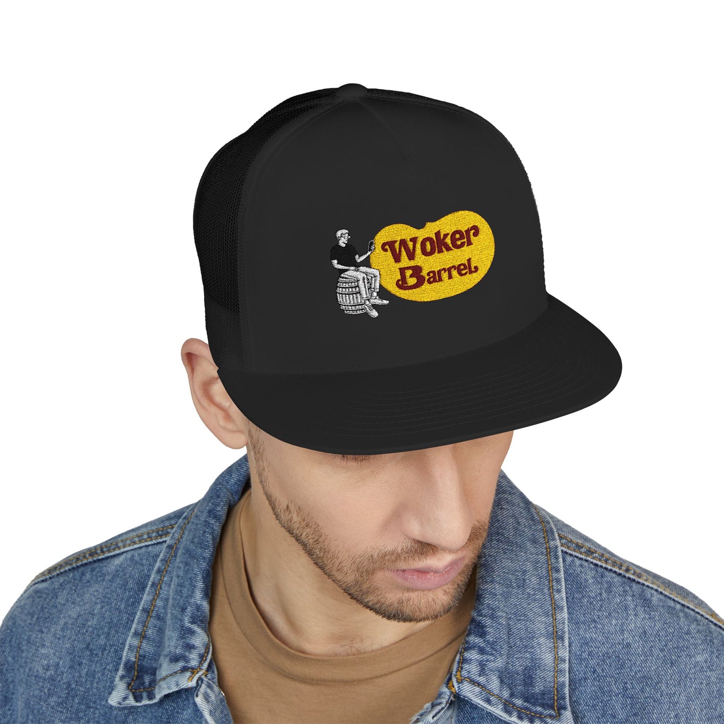 5 Panel Trucker Cap (Embroidery)