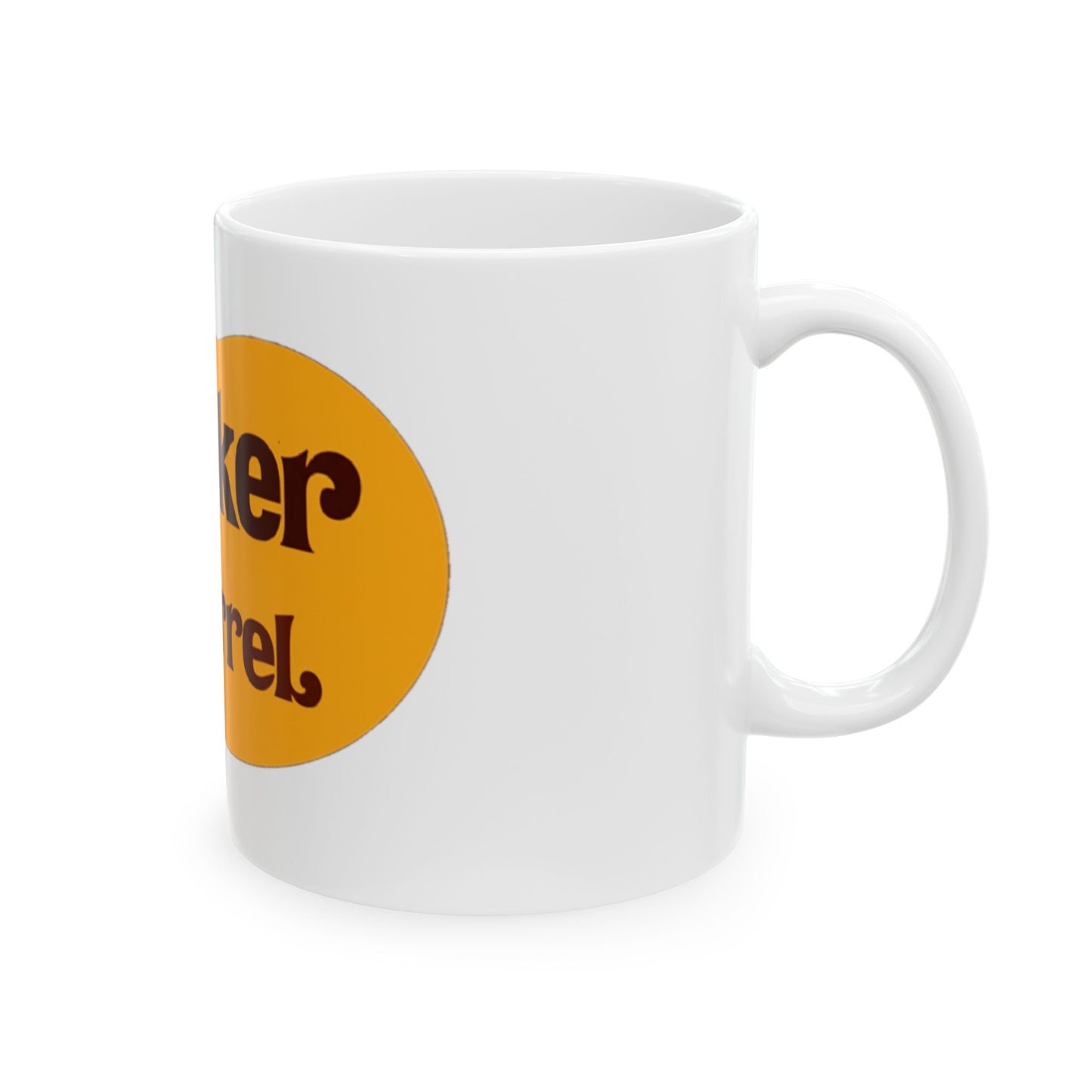 Woker Barrel Ceramic Mug - Fun Coffee Cup for Coffee Lovers, Quirky Gift for Friends, Unique Home Decor, Perfect for Any Occasion
