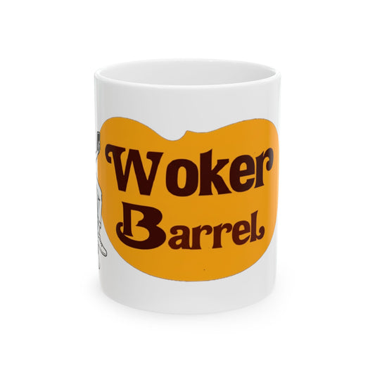 Woker Barrel Ceramic Mug - Fun Coffee Cup for Coffee Lovers, Quirky Gift for Friends, Unique Home Decor, Perfect for Any Occasion